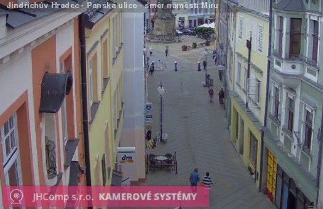 Web kamera Jindichv Hradec - Pansk ulice