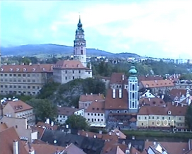 Web kamera esk Krumlov - panoramatick